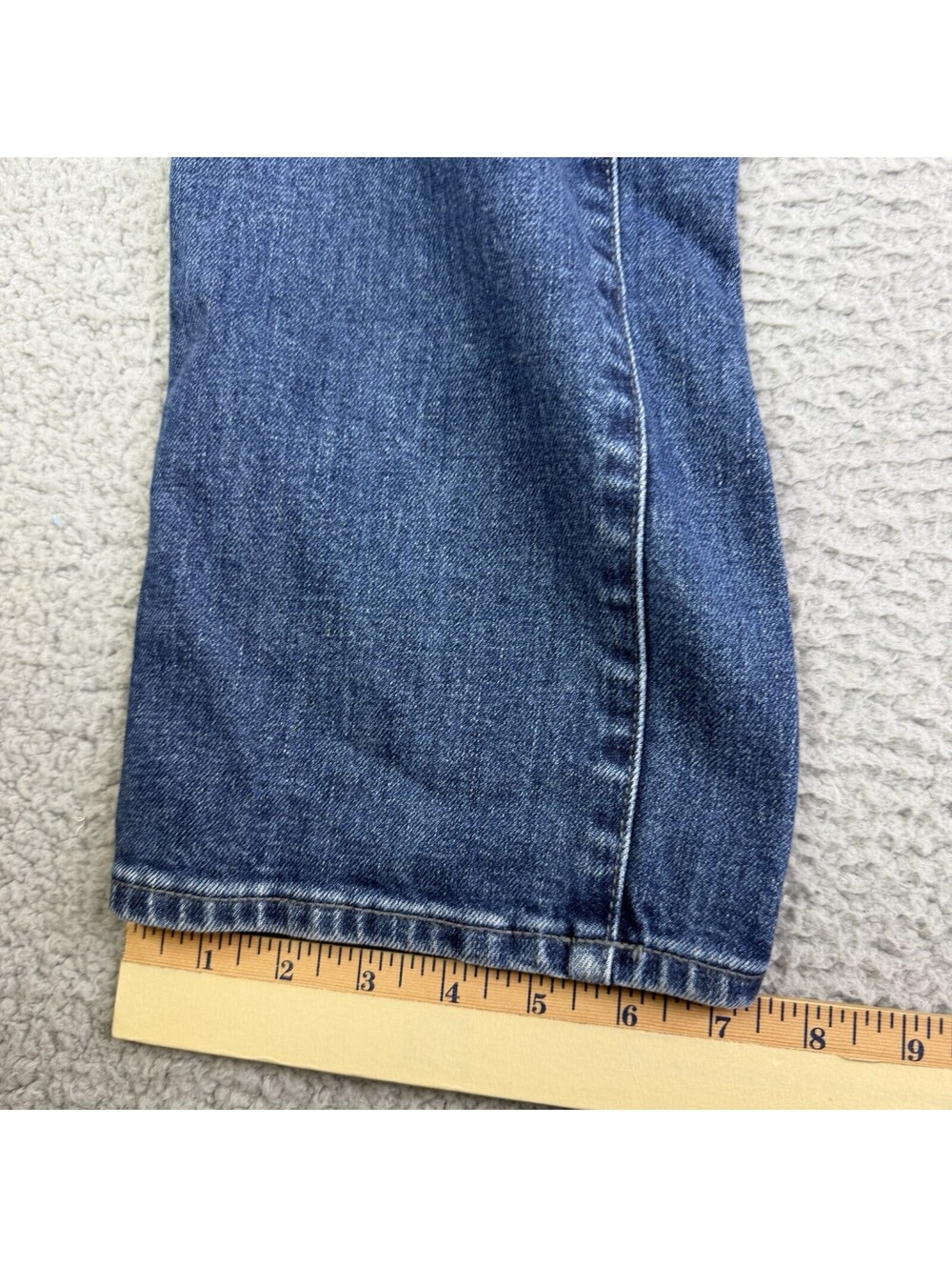 Lucchese Men's Jesse Slim Straight Washed Blue Jeans 32W X 32L Italy Fabric $325 - Picture 10 of 13
